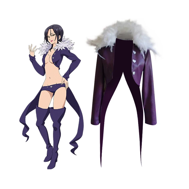 

The Seven Deadly Sins Nanatsu no Taizai Kingdom of Camelot Boar's Sin of Gluttony Lady Merlin Outfit Anime Manga Cosplay Costume