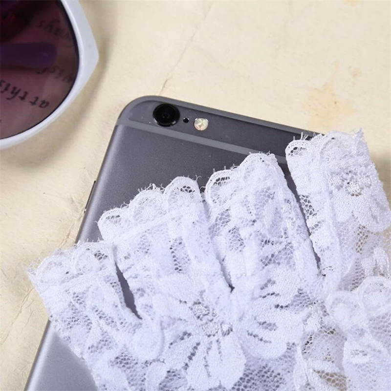 3 colors Sexy Woman Lady Lace Gloves Mittens For Bride Women Fingerless Party Black White Beige IU975801 | Аксессуары для одежды