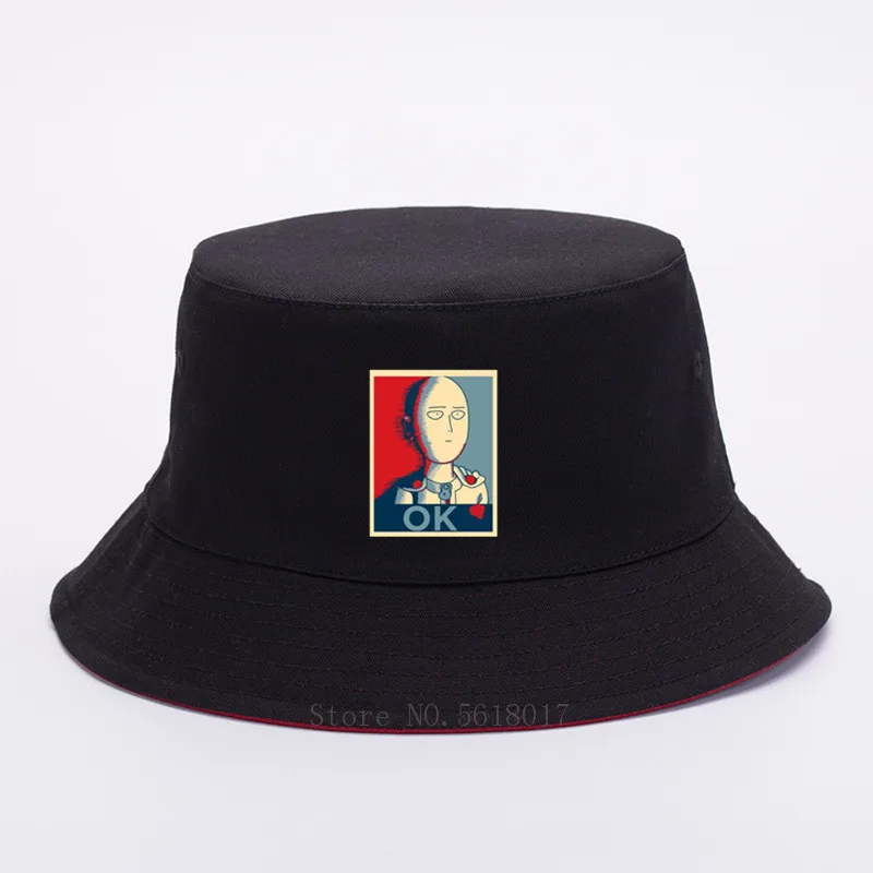 Аниме One Punch Man OK цифровая мужская шляпа Панама женская пляжная Sunbonnet Летняя для
