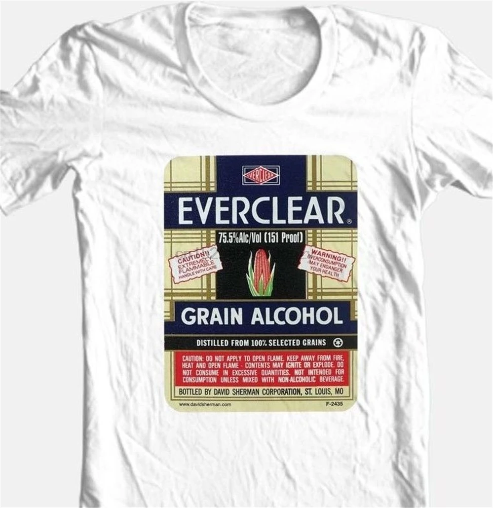 Винтажная ретро футболка Everclear из 100% хлопка с графическим принтом|Мужские