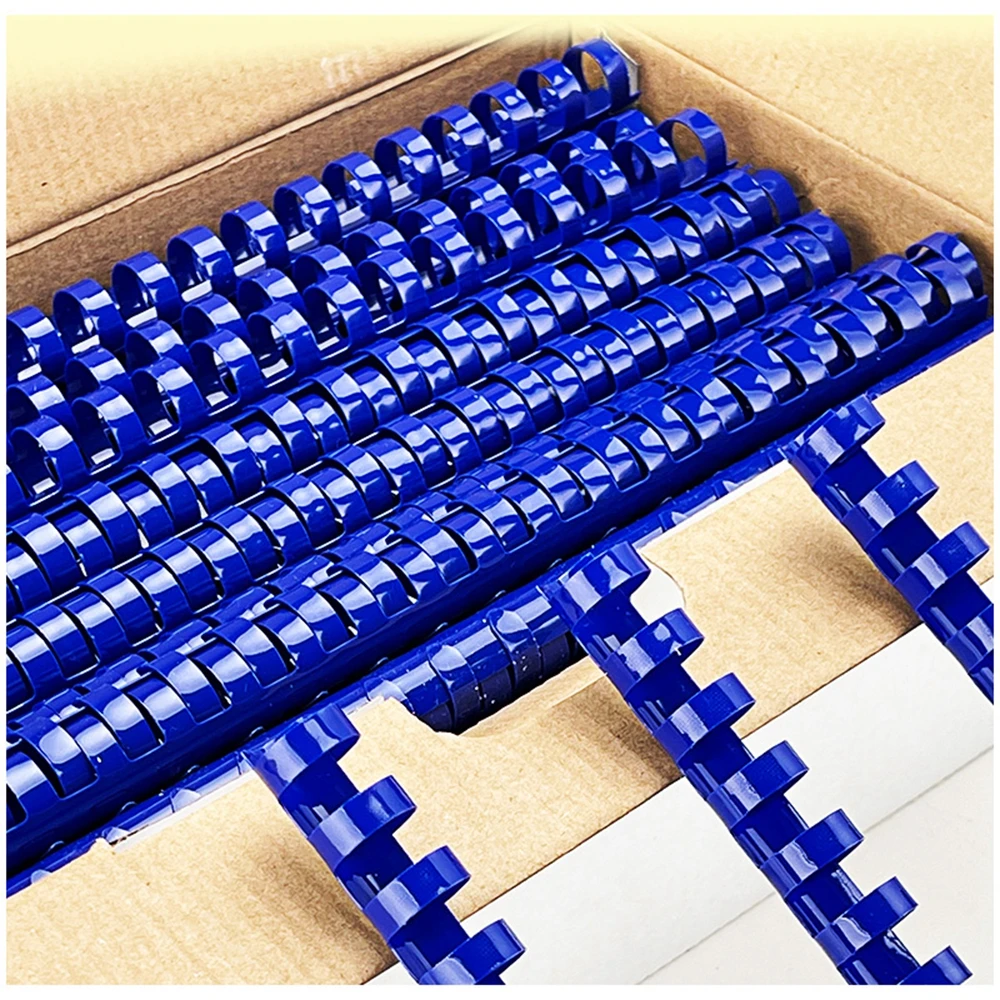 

50PCS/BOX PVC binding aprons 21 Loops 22-51mm binding 180-450 sheets A4 binding aprons comb binding rings