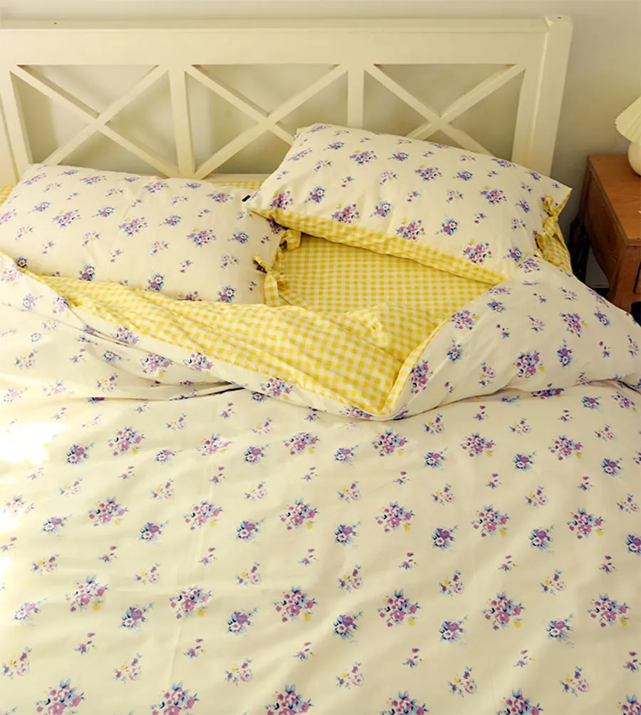 Комплект постельного белья с цветами в западном стиле для девочек-подростков