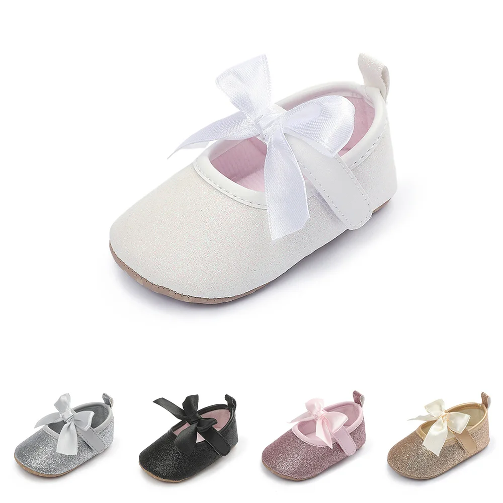 

Обувь для новорожденных девочек однотонная обувь принцессы универсальная стильная обувь для малышей