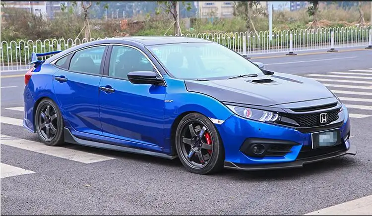 Для Honda Civic Body kit спойлер 2016 2018 для ABS задний передний бампер диффузор защитные