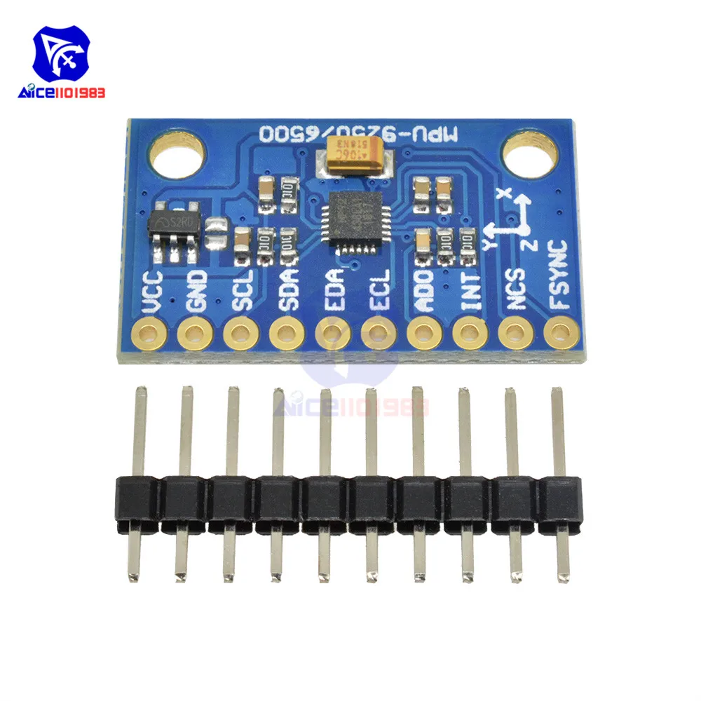 MPU9250 9-осевой 9-dof 16-битный Магнитный сенсорный модуль ускорения гироскопа
