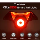 Задний фонарь Enfitnix Xlite 200 для велосипеда, 6 режимов вспышки, зарядка через USB, крепление стойка сидения для горного велосипеда