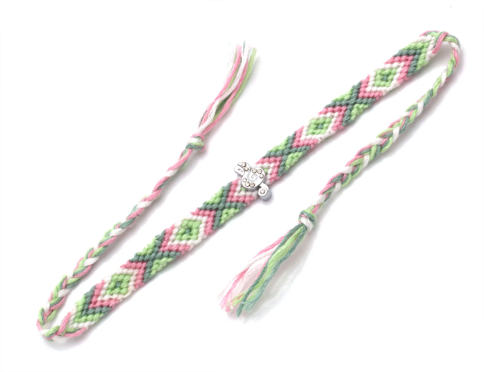 Boho цинковый сплав Диамант музыкальные символы очаровательный тканый браслет