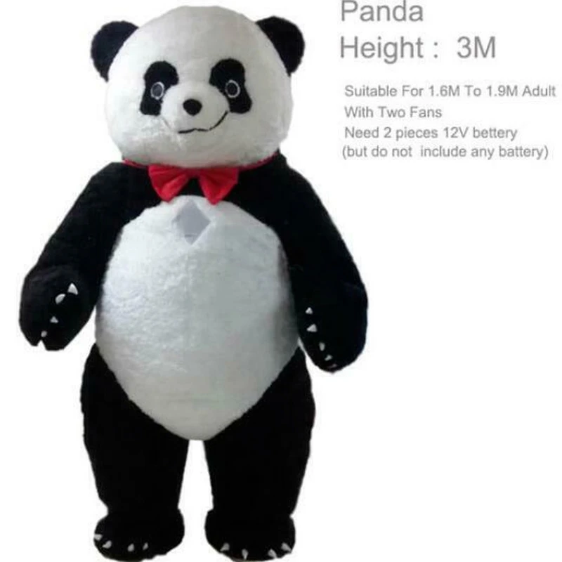 

New Inflatable Panda Bear Mascot Costume Suits Cosplay Party Game Dress Outfits Clothing Advertising Carnival Christmas Easter