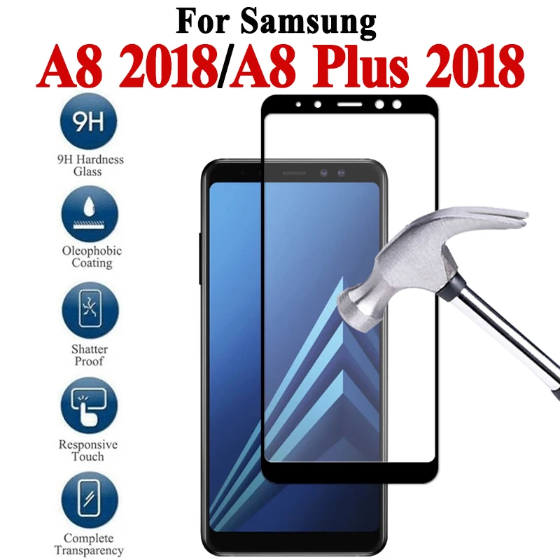 Защитный Стекло для samsung Galaxy A8 Экран протектор золото samsung galaxу 8 плюс арматуры из закаленного стекла для samsung Tremp чехол