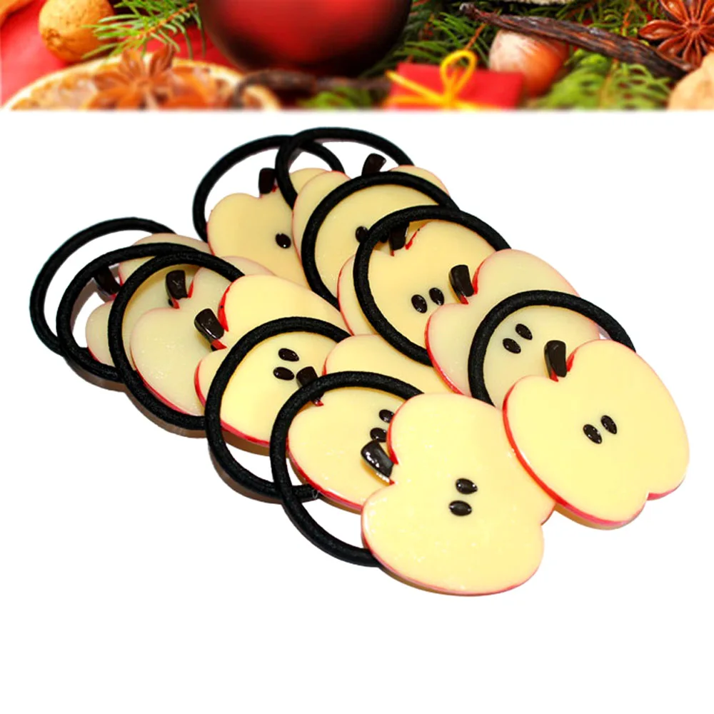 Горячая Новинка 12 шт красивое эластичное кольцо для волос на Рождество