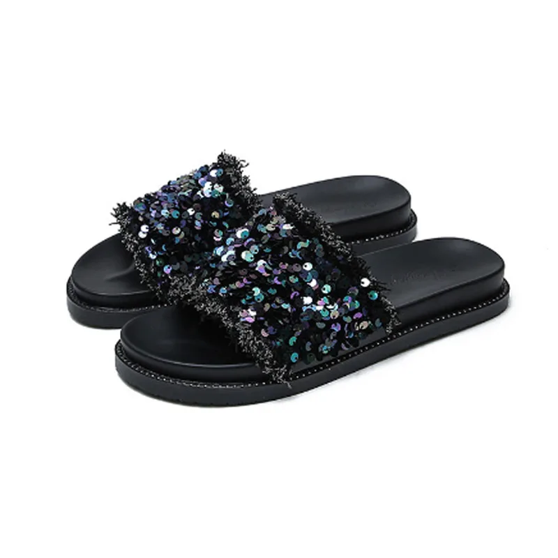 

Women's slippers women's sandals women's beach sandals fashion Sequin slippers women's Non Slip slippers women's casual shoes