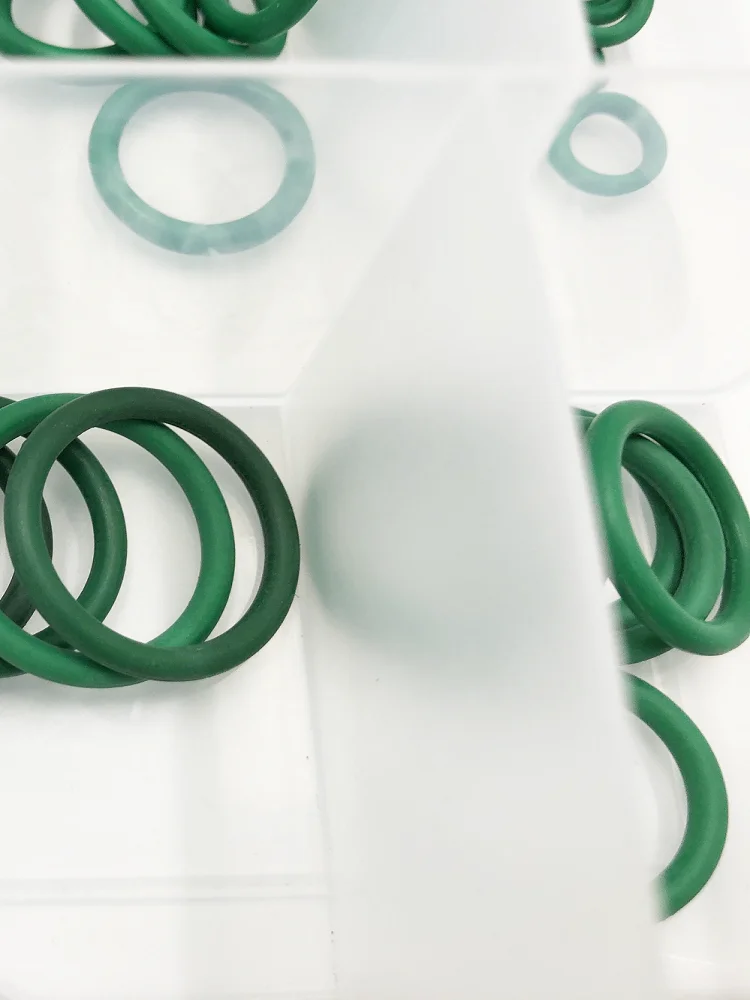 

AS-568 163PCS 14Sizes HNBR Green Black Rubber O Ring Kit