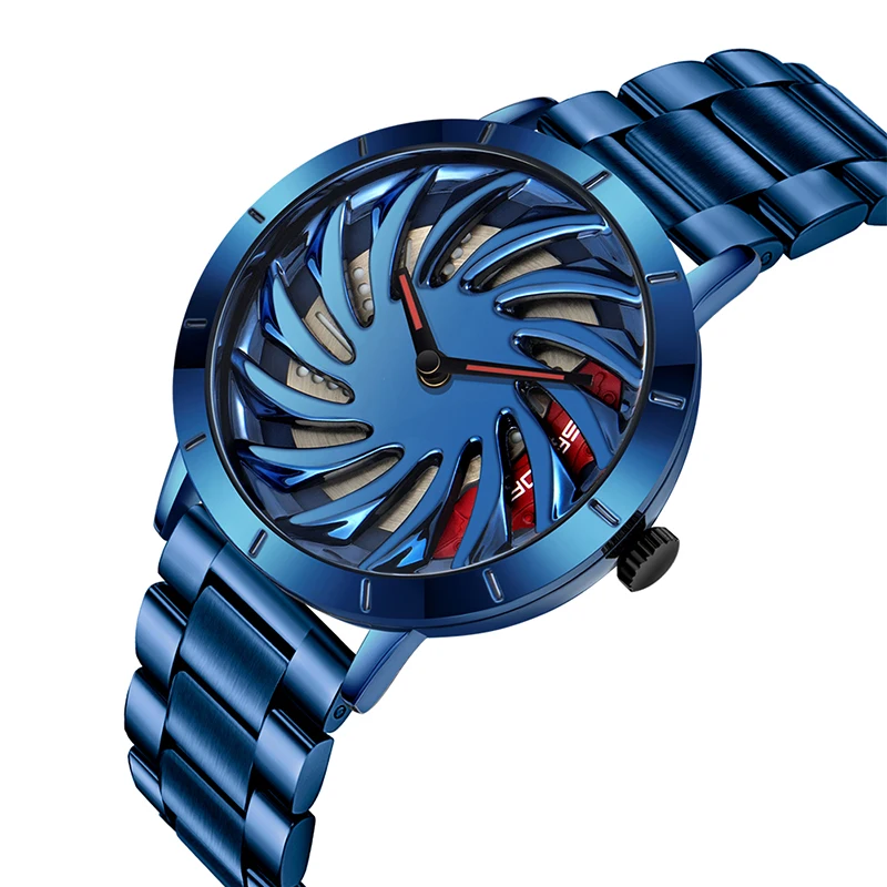 

Quartz Watch Men SYNOKE Top Brand Luxury GTM Watch Sport Wristwatches Steel Business Porsche 911 Wheel Dial Relogio Masculino