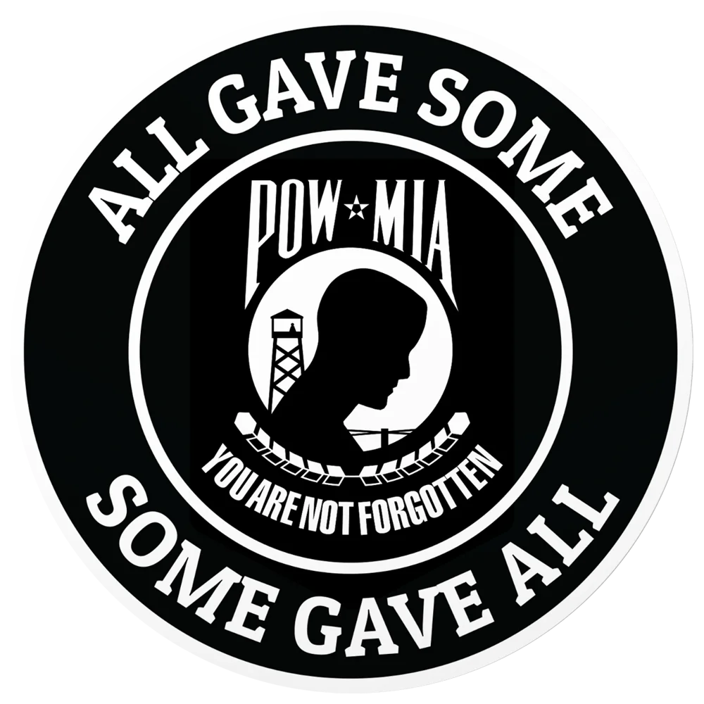 

Veteran Sticker Vinyl Decal Prisoner of War Laptop Car Auto Suitable for POW MIA