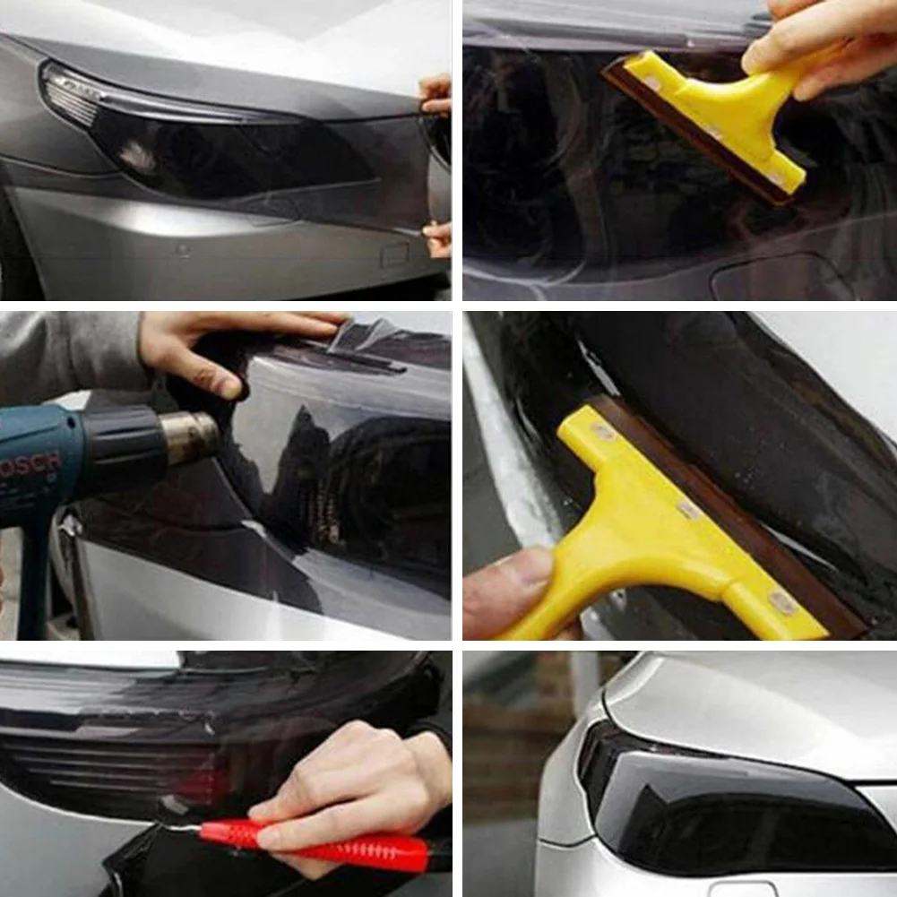 

30*150cm Matt Smoke Light Film Car Matte Black Tint Headlight Taillight Fog Light Vinyl Film Rear Lamp Tinting Film