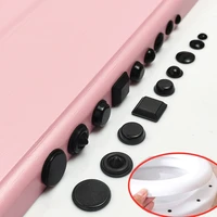 self adhesive black anti slip round rubber bumper pads silicone feet pads sticky silicone shock absorber
