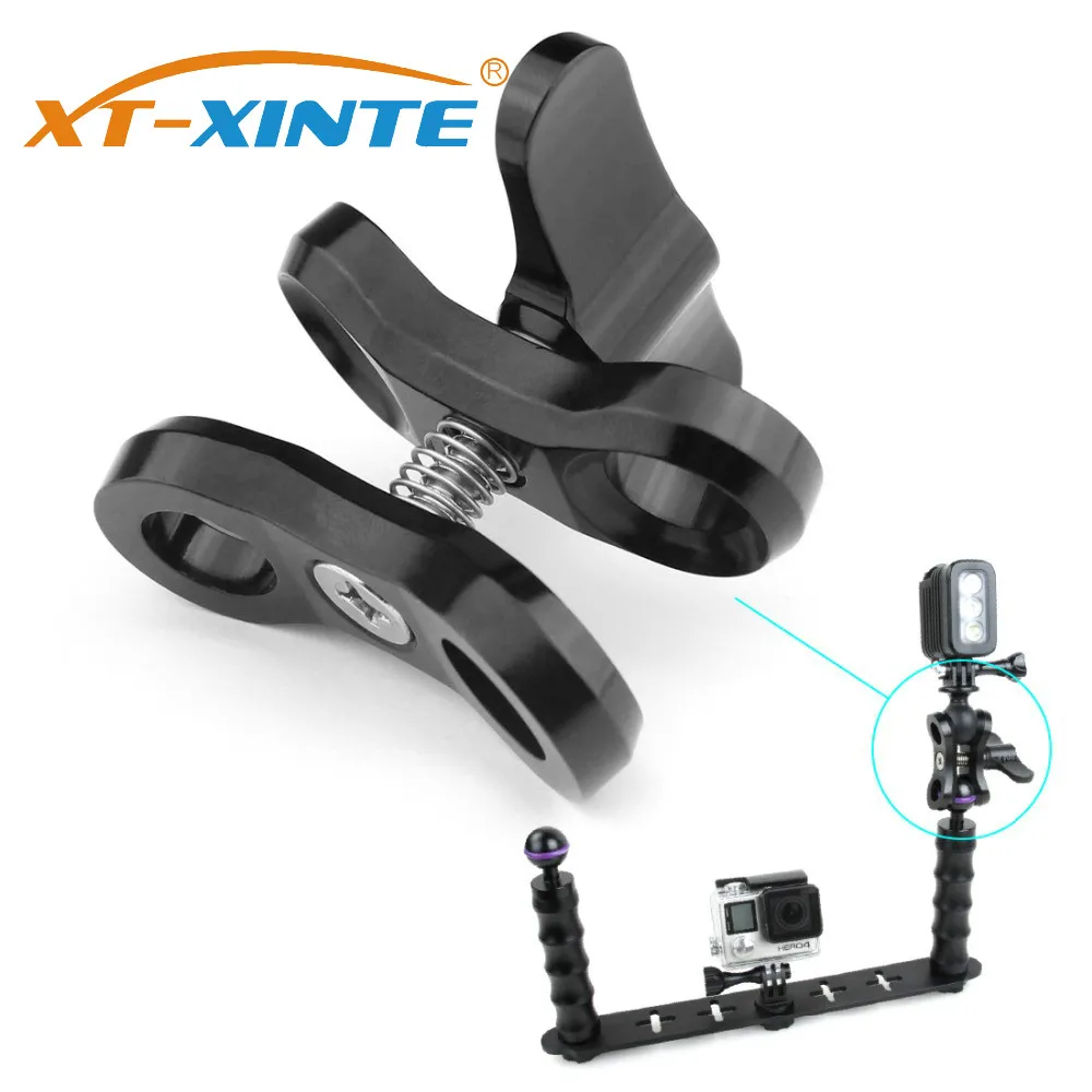 XT XINTE светильник для дайвинга с зажимом бабочкой 1 дюйм шаровая Головка крепление