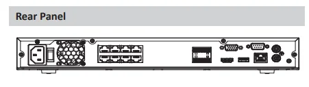 Оригинальный видеорегистратор Dahua 4K NVR 8 каналов 16 PoE H.265 + поддержка 2 SATA ip-камера