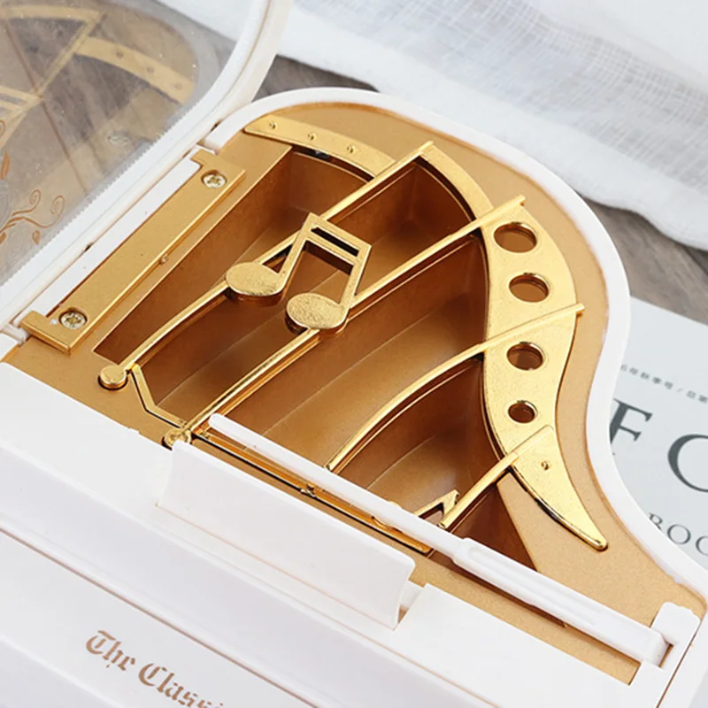 Музыкальная шкатулка винтажная мелодия форма пианино аксессуары для украшения