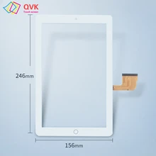 10.1 Inch black white P/N DP101484-F8-A Tablet PC capacitive touch screen digitizer sensor glass pan
