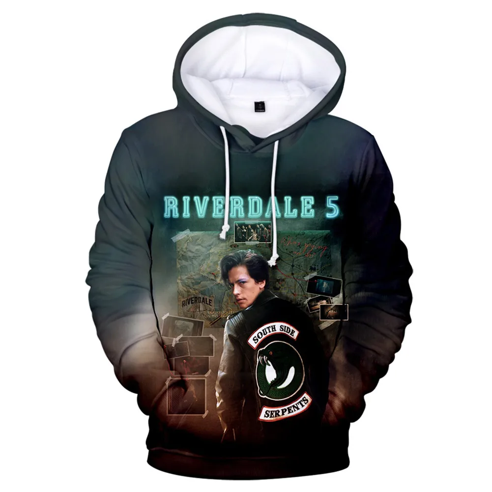 

Anime Riverdale Cosplay 3D Print Hooded Hoodie Pullover Adult Coat Sweatshirt Cosplay Outfits