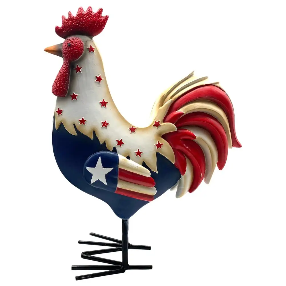 

Resin Nordic Rooster Ornaments Durable Cock Statue Home Decoration Living Room Bedroom TV Cabinet Handicraft Souvenir Spot