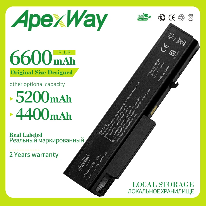Apexway 11 1 В аккумуляторная батарея для ноутбука HP бизнес ноутбук 6530b 6535b 6730b 6735b KU531AA