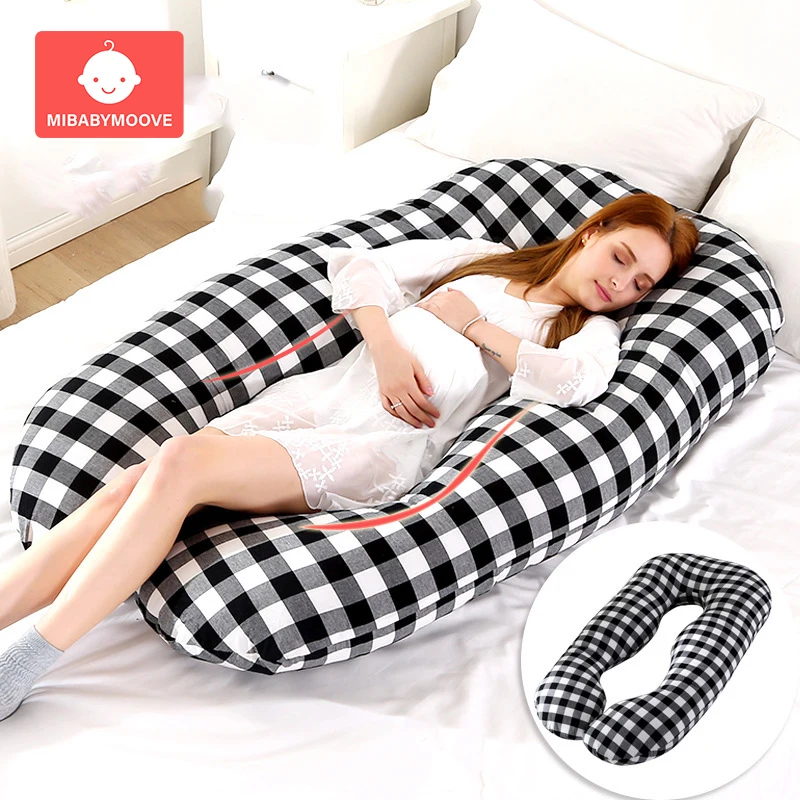Подушка для сна беременных хлопчатобумажная U-образная подушка | Мать и ребенок