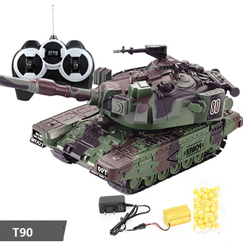 T90 беспроводной танк с дистанционным управлением M1A2 может запустить пули битва