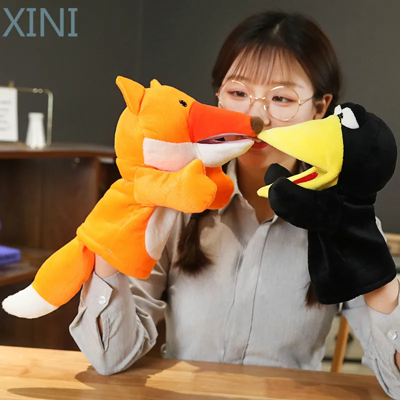 

XINI Plush Hand Puppet Soft Animals Puppet Bird Fox Hand Puppet For Kids Adult Pretend Playing Dolls