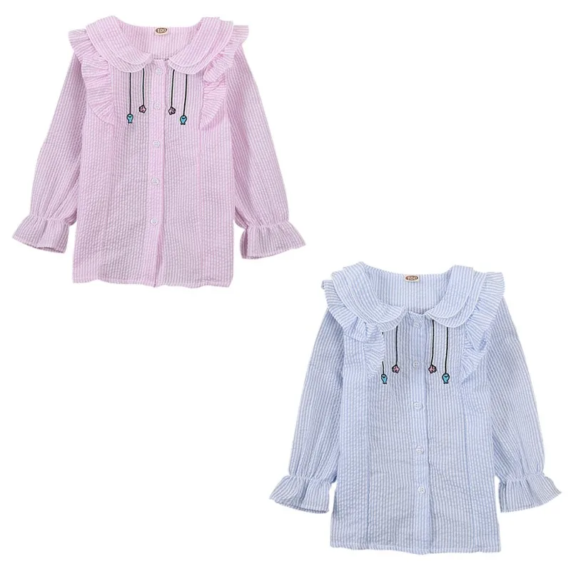 Одежда для маленьких девочек весенне Осенняя детская футболка мальчиков и