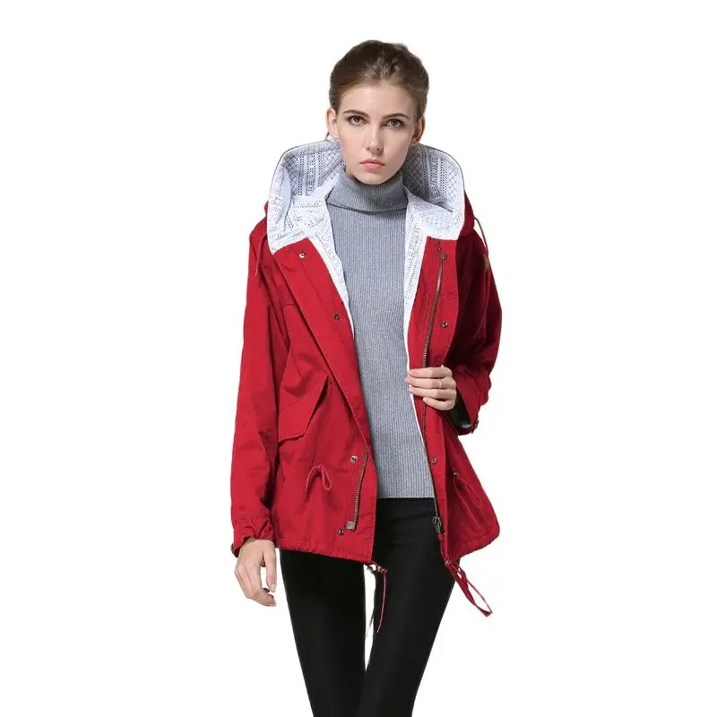 Новое поступление 2017 дышащий простой тренчкот с узором в клетку для унисекс