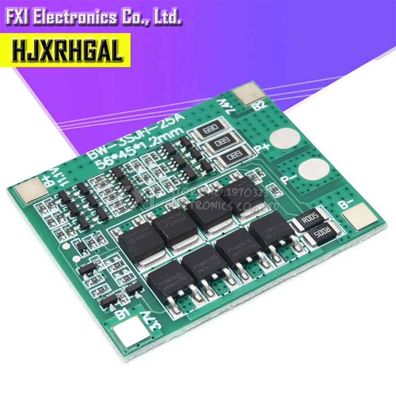 3S 25A Li-Ion 18650 BMS PCM плата защиты батареи bms pcm с балансом для литий-ионного lipo