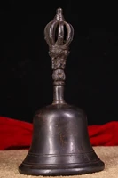 wedding decoration tibetan monastery bronze hand beating chirped old rattle bell magic faqi phurba vajra