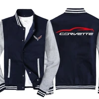 2021 new men baseball jacket for corvette logo sportswear casual sweatshirt hip hop harajuku unisex uniform 3 colors r