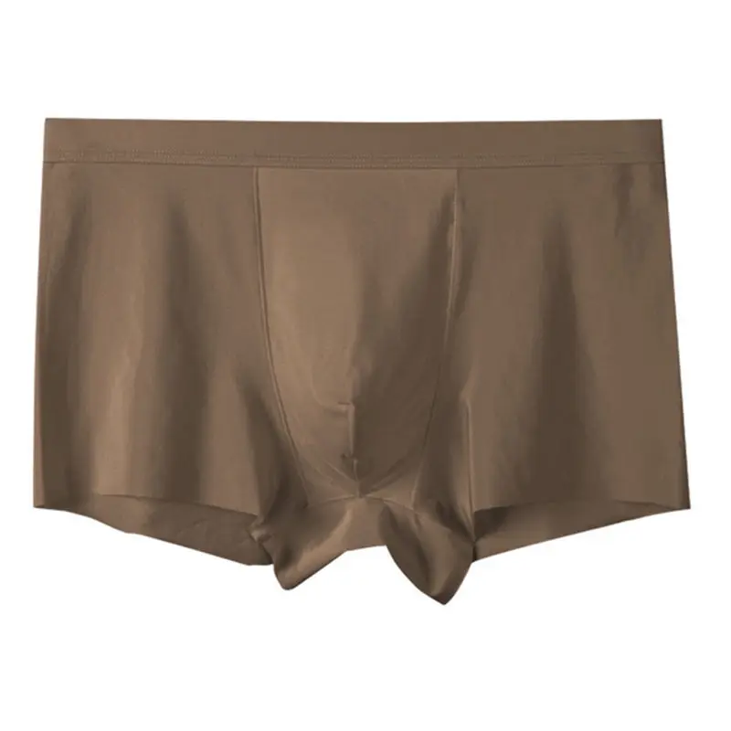 Sexy Breathable Underwear Ultra Thin Boxershorts Ice Silk Mens Boxers Trunks Seamless Boxers Underpants Mens Hombre Plus Size