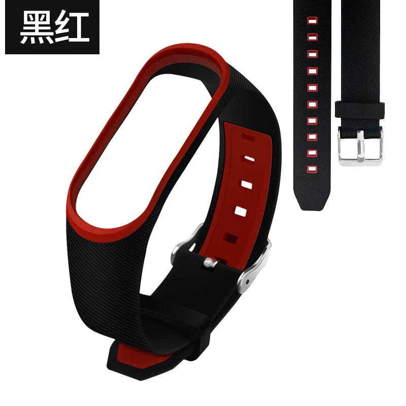 Ремешок на запястье для Xiaomi Mi Band 3 4 мягкий силиконовый сменный Браслет mi band