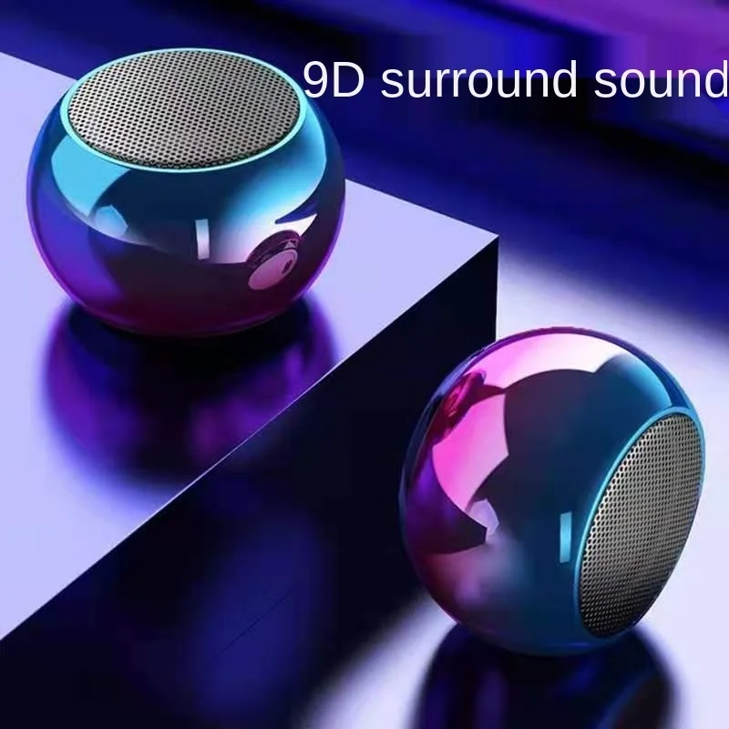 

Electroplating Mini Wireless Bluetooth Portable Series Small Steel Cannon Speaker With Subwoofer