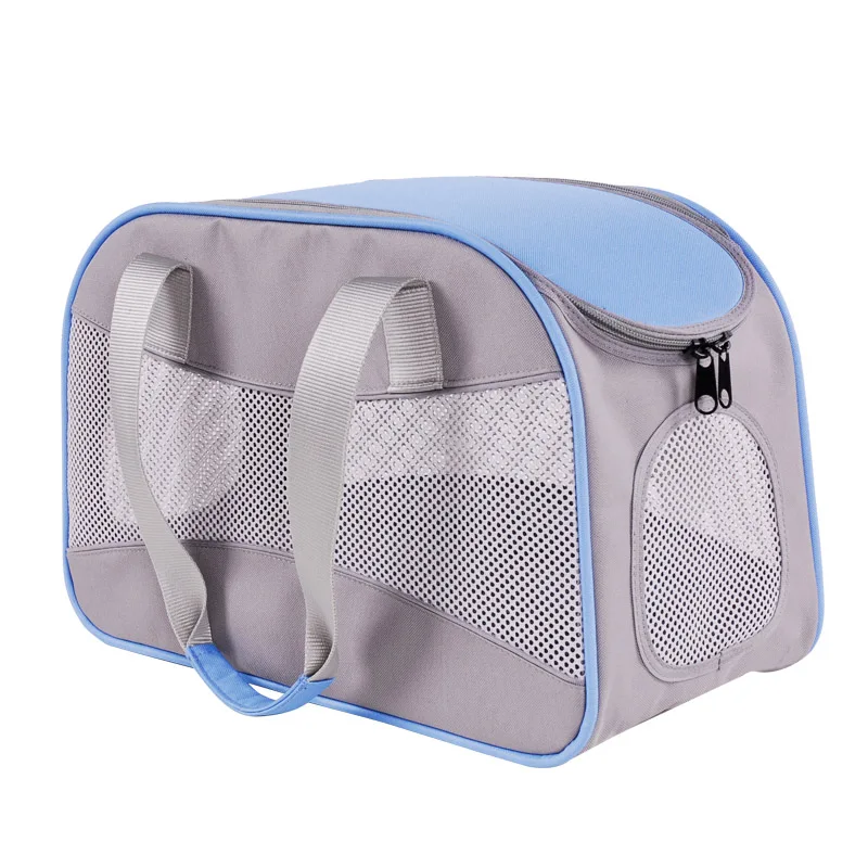 Blue and Grey Сумка для собак M4PET переноска для кошек переносная и модная для наружного и внутреннего использования дышащая переноска для домашних животных - Цвет: Blue and Grey