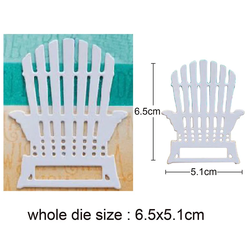

Metal Cutting Dies For Scrapbooking Embossing Die Chair 65*51mm Cut Dies DIY Paper Cards Craft Stencils