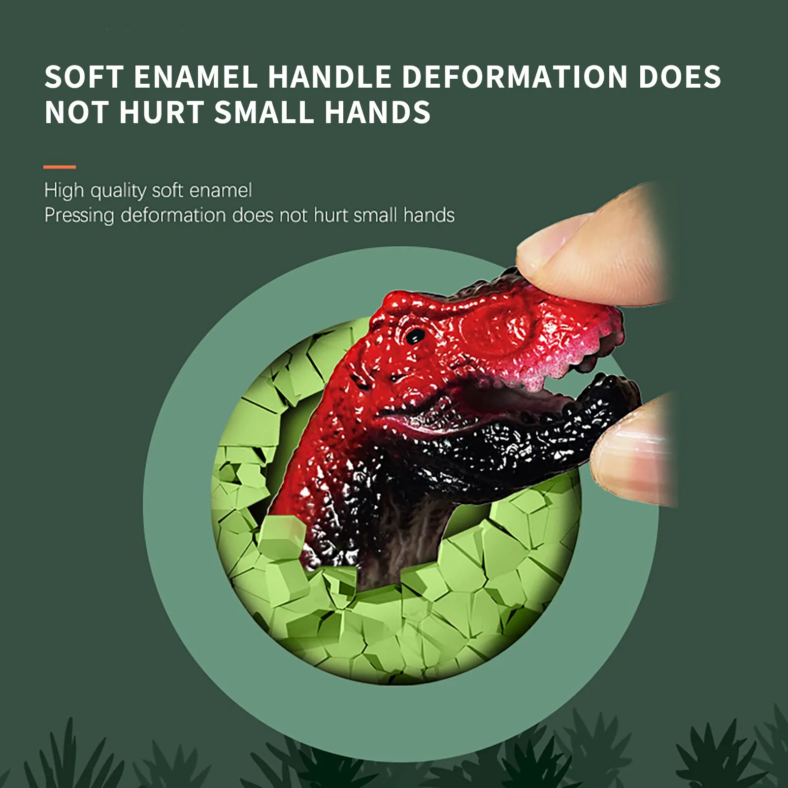 Пальчиковая игрушка-динозавр (5 комплектов) мини-пазл с животными ручное