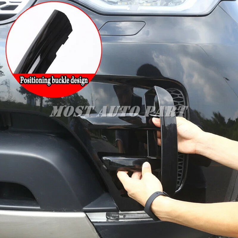 Черная внешняя Решетка переднего бампера из АБС пластика решетка