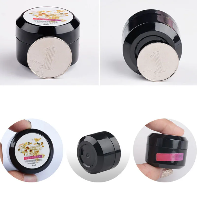 Супер липкий 8 мл УФ гель для ногтей клей Кристальные клеи прозрачный ремесла