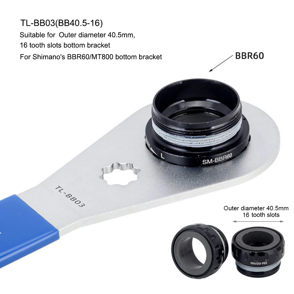 

MTB Road Bike BB Wrench Bicycle Bottom Bracket Installation Removal Tool Compatible With Shimano SRAM IXF DUB BSA30 Repair Tools