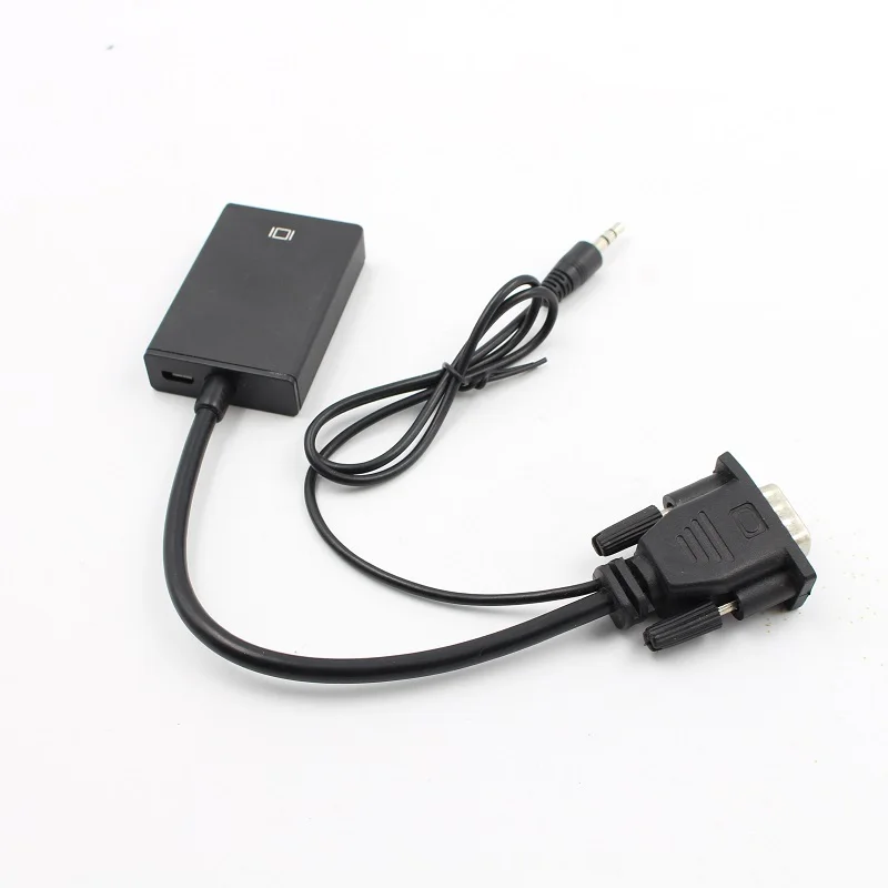 VGA к HDMI адаптер конвертер кабель мужчин и женщин аудио выход 1080P VGA к HDMI для ПК ноутбук к HDTV проектор ps4