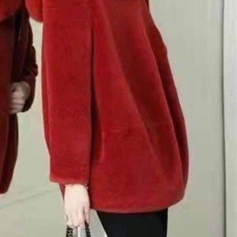 Женское зимнее меховое пальто из натуральной шерсти куртка с овчиной женские