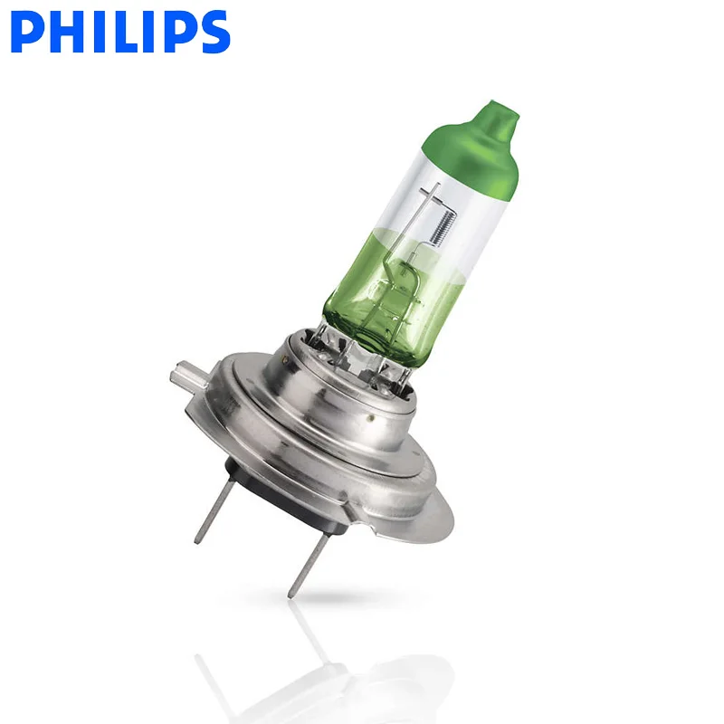Лампы Philips H7 12 В с цветовым видением зеленые цветные лампы автомобисветильник
