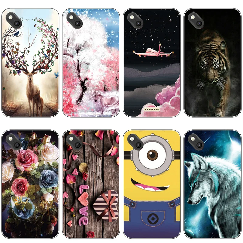 Силиконовый чехол для телефона с принтом Wiko Sunny / Sunset 2/B-Kool чехлы из мягкого ТПУ