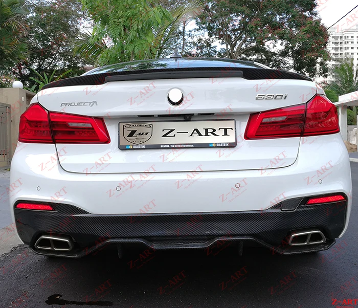 Задний диффузор из углеродного волокна Z-ARTfor BMW G30 для 5 задний подбородок новинка