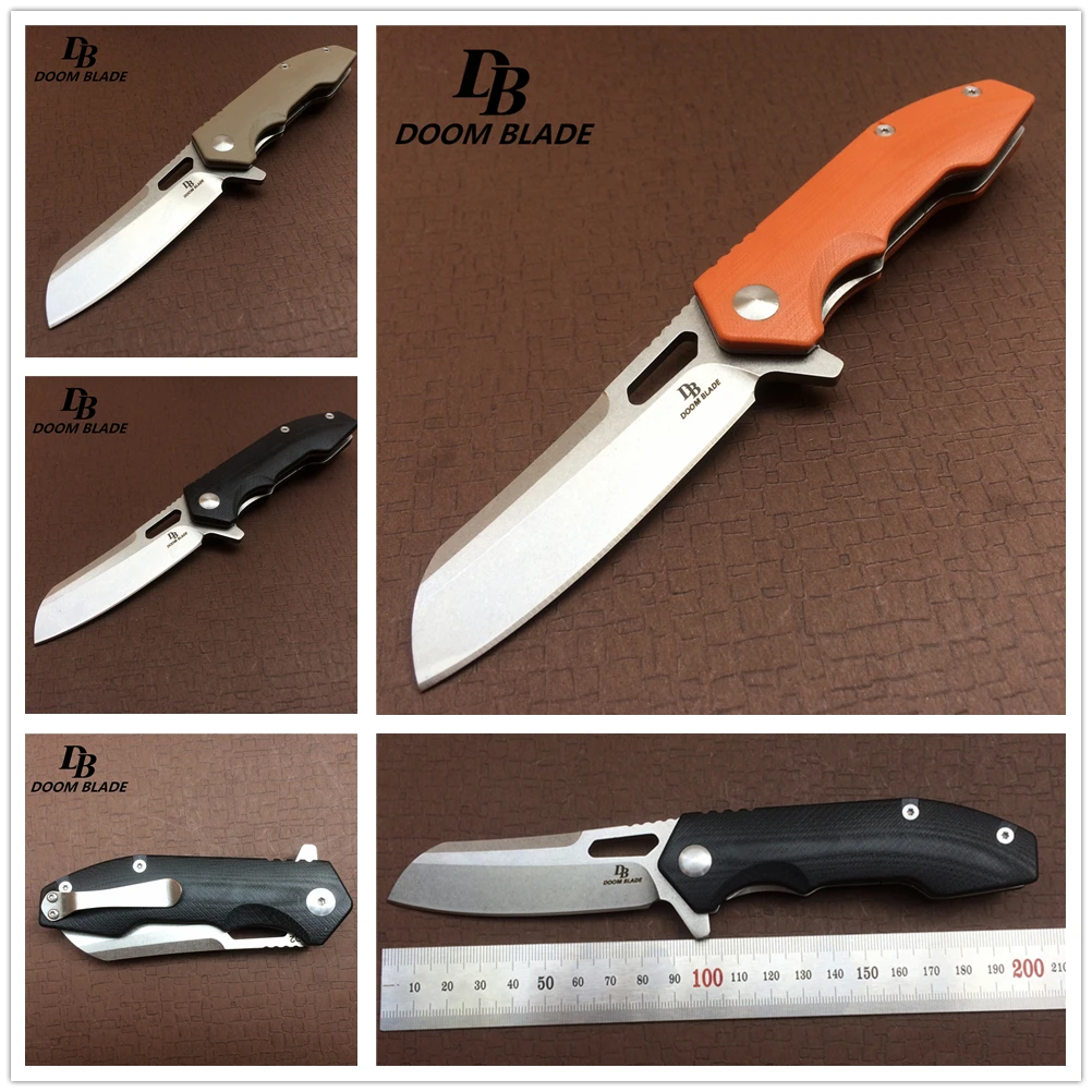 Нож Тактический складной клинок С флиппером и рукояткой из G10 7 9 дюйма |